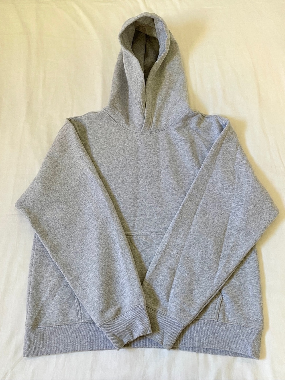 NWOT Aritzia Light Gray Cozy Sweatfleece Perfect Pullover Hoodie